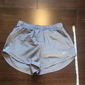 Nike Women's Athletic Gray Dri-fit Running Shorts Womens Medium